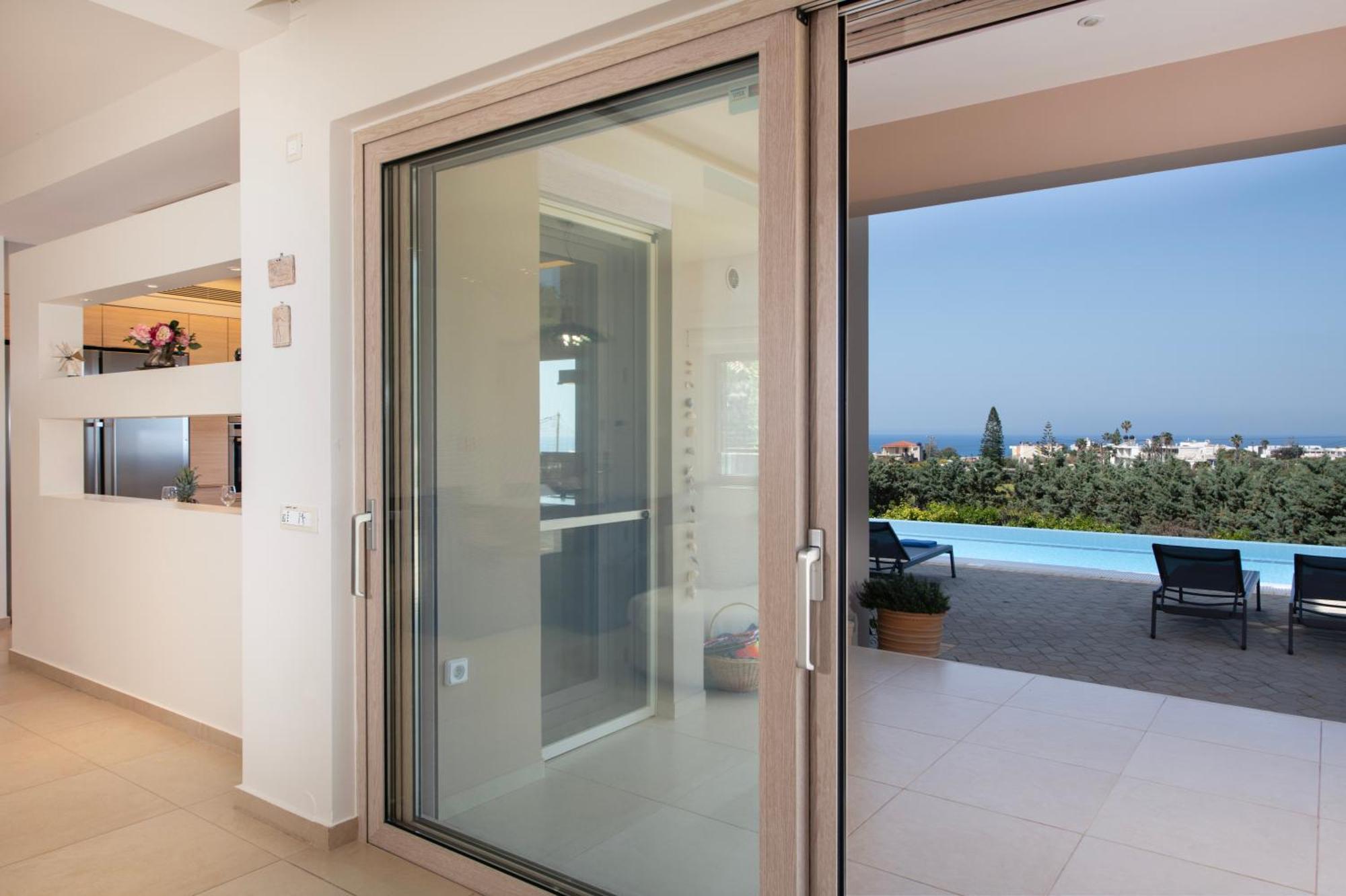 Four Seasons Private Villa - Seaview - Big Heated Pool - Gym - Sport Activities Гувес Екстер'єр фото
