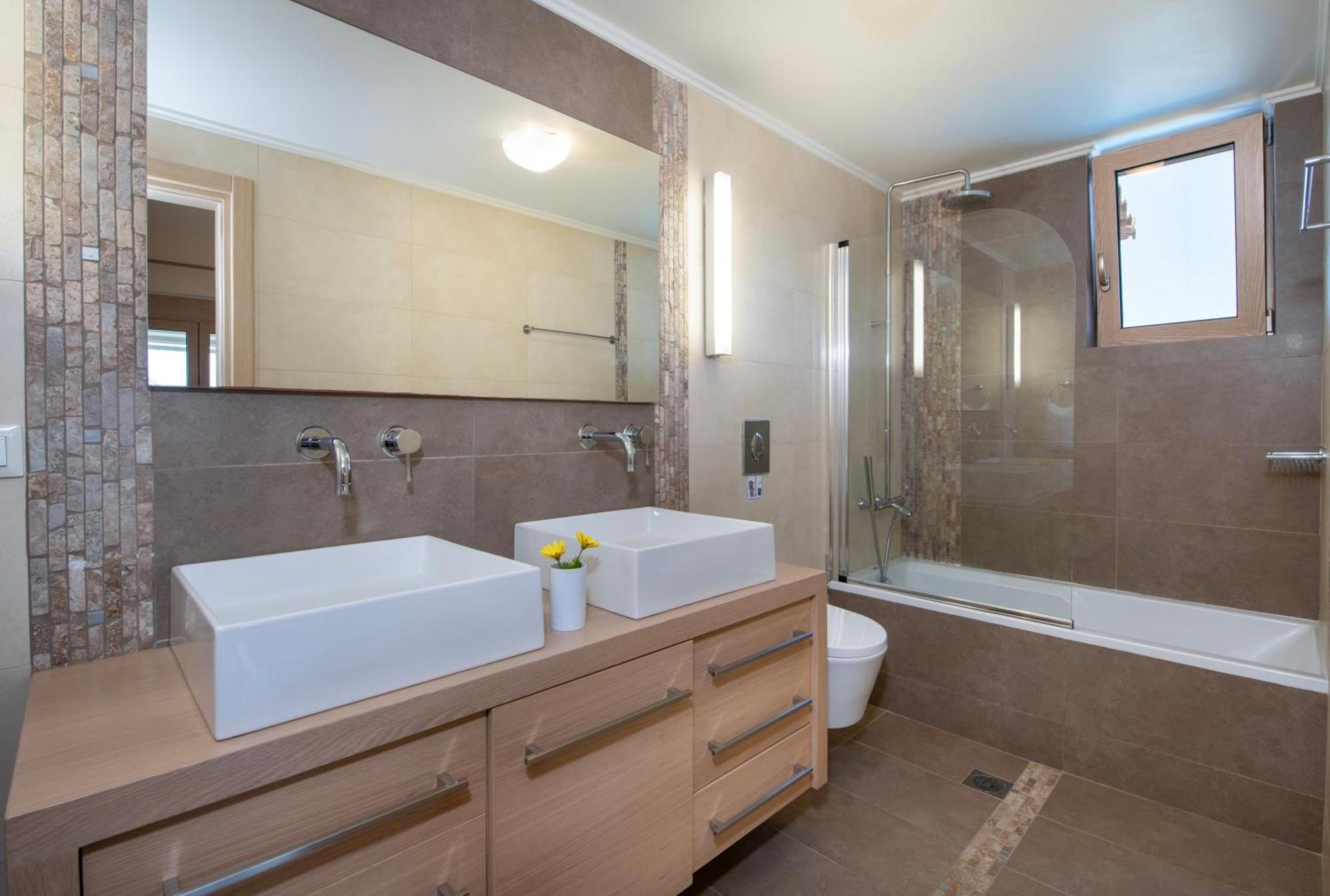 Four Seasons Private Villa - Seaview - Big Heated Pool - Gym - Sport Activities Гувес Екстер'єр фото