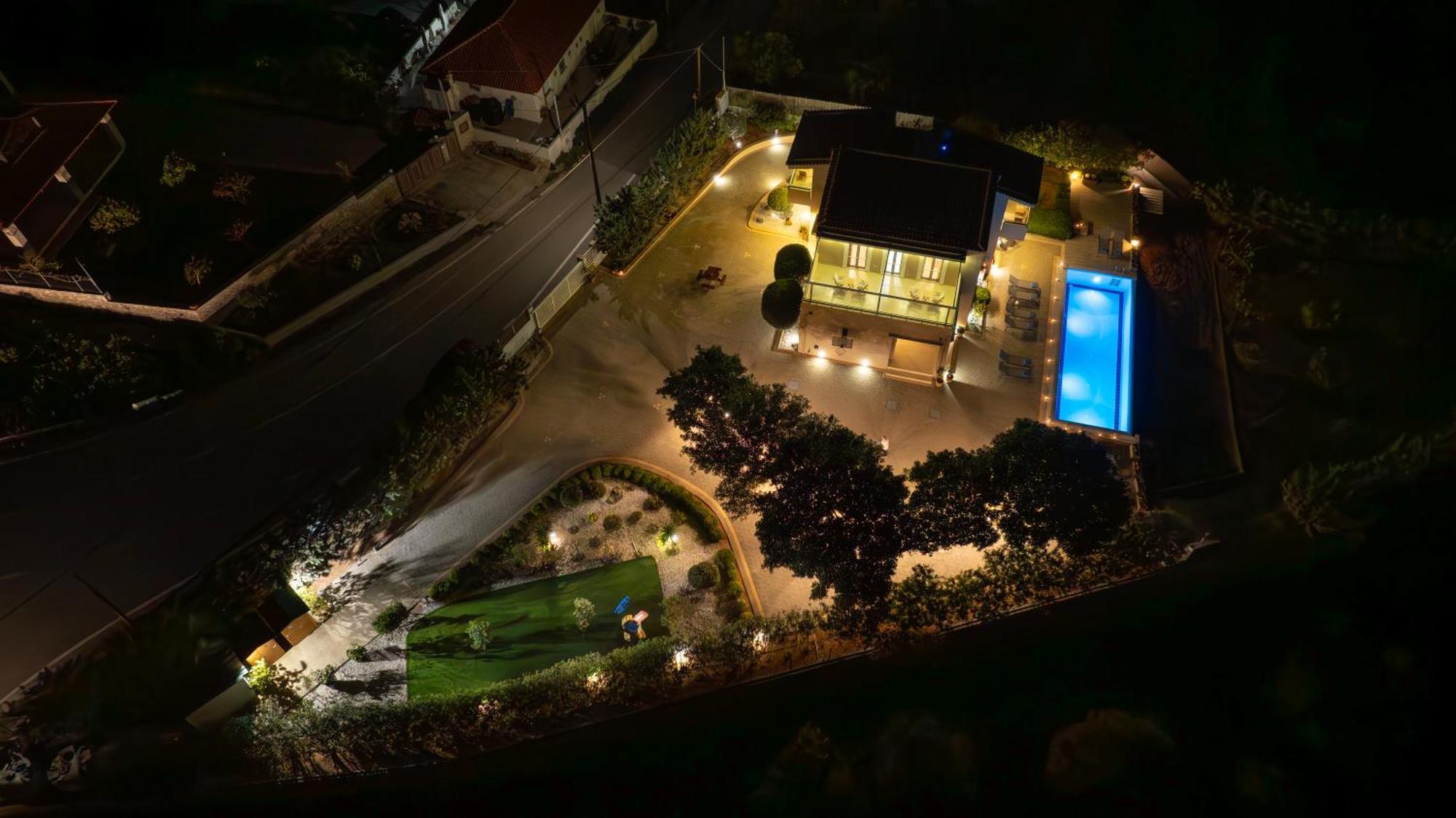 Four Seasons Private Villa - Seaview - Big Heated Pool - Gym - Sport Activities Гувес Екстер'єр фото