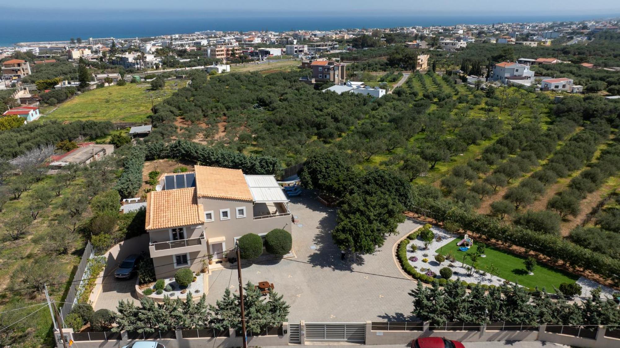 Four Seasons Private Villa - Seaview - Big Heated Pool - Gym - Sport Activities Гувес Екстер'єр фото